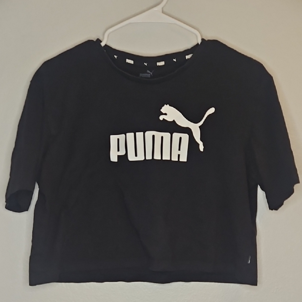 PUMA Women's Essentials Cropped Logo Tee - Picture 7 of 7